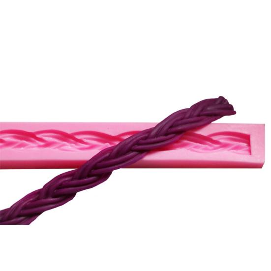 Long Braid Rope Silicone DIY Chocolate Fondant Cake Decorating Mold Baking Tool