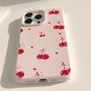Kawaii Bow Cherry Protective Phone Case For iPhone 17 Air 16 16e 15 13 12 11 Pro Max Pro Plus Anti-Drop Slim Fit Funda Cover