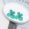 New Trendy Brand Design with Sweet, Fresh, and Simple Baked Paint, Versatile and Irregular Petal Earrings for Women