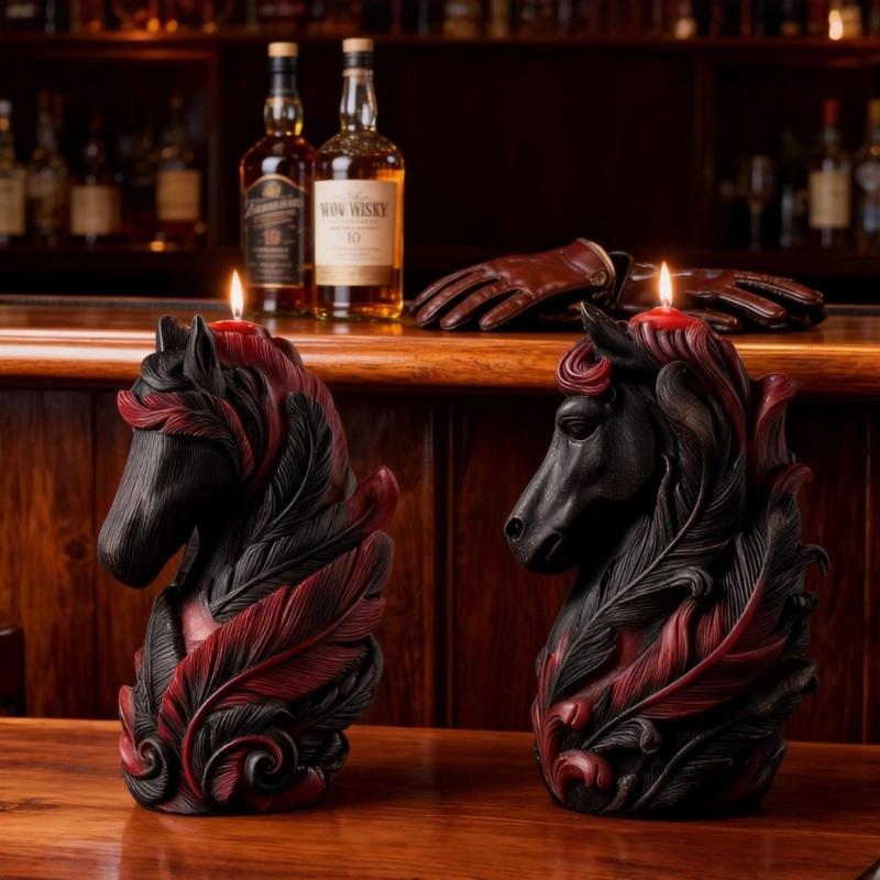 Horse Head Silicone Molds Food Grade Silicone Heat Resistant Multipurpose Silicone Mould for Epoxy Resin Candle Soap