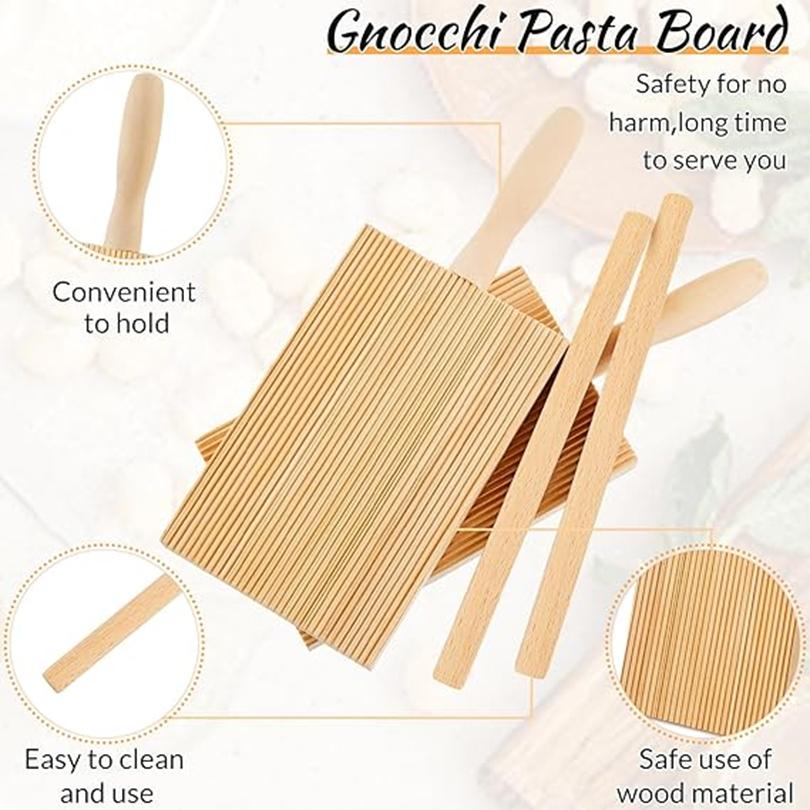 Gnocchi Maker Board Italian Pasta Making Tool Cavatelli Pasta Maker Gnocchi Maker Paddle for Kitchen Utensil Cooking Hand-making