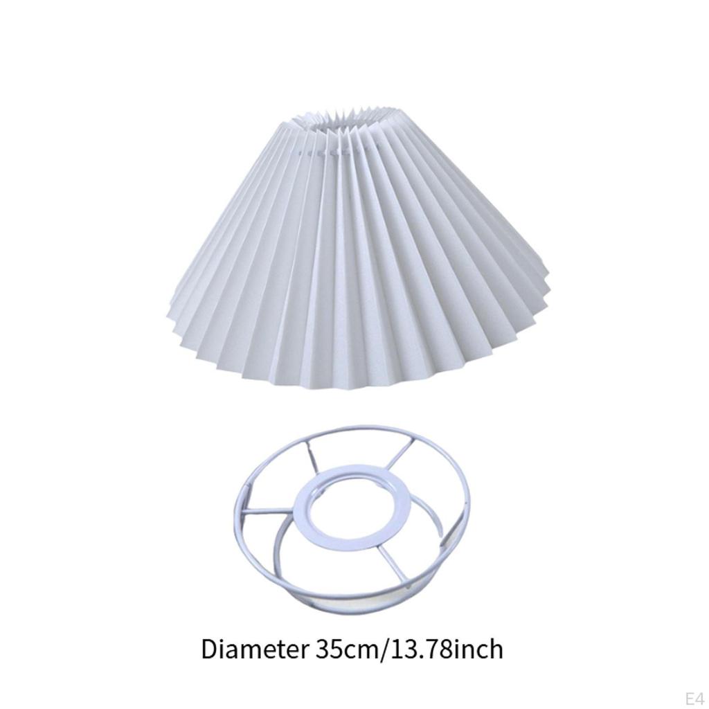 Pleated Lamp Shade Ceiling Pendant Light Cover Fan for Restaurant