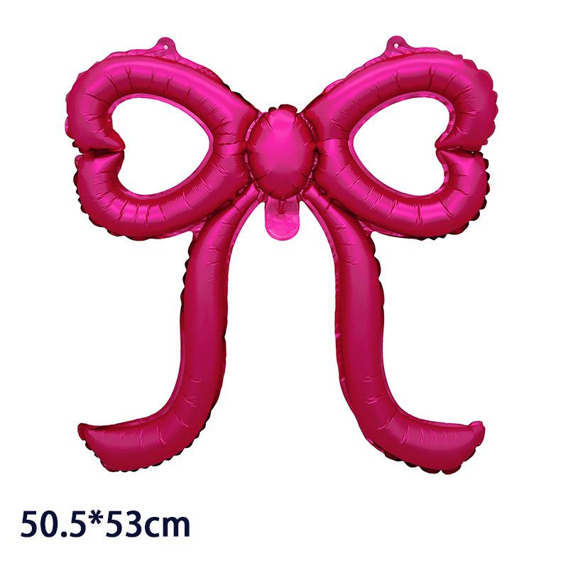 4PC Colorful Cut-Out Bows Balloons Large Pink Bow Party Decorations for Baby Shower Bridal Engagement Wedding Decorat Balloons
