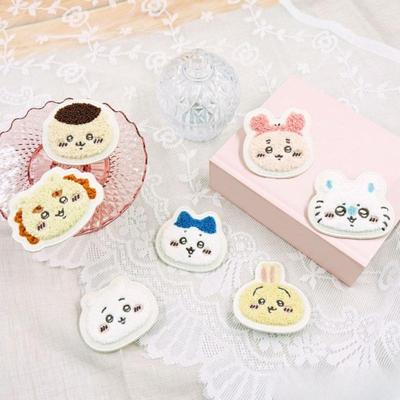 Dessin animé Chiikawa Miniso Usagi Peluche Badge Brodé Broche de Cuisson Accessoires Périphériques Anime Cadeaux de Vacances pour Garçons Filles