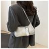 Chic Faux Leather Underarm Bag for Women Trendy Single Shoulder Crossbody Purse Fashionable French Style Daily Handbag CLE