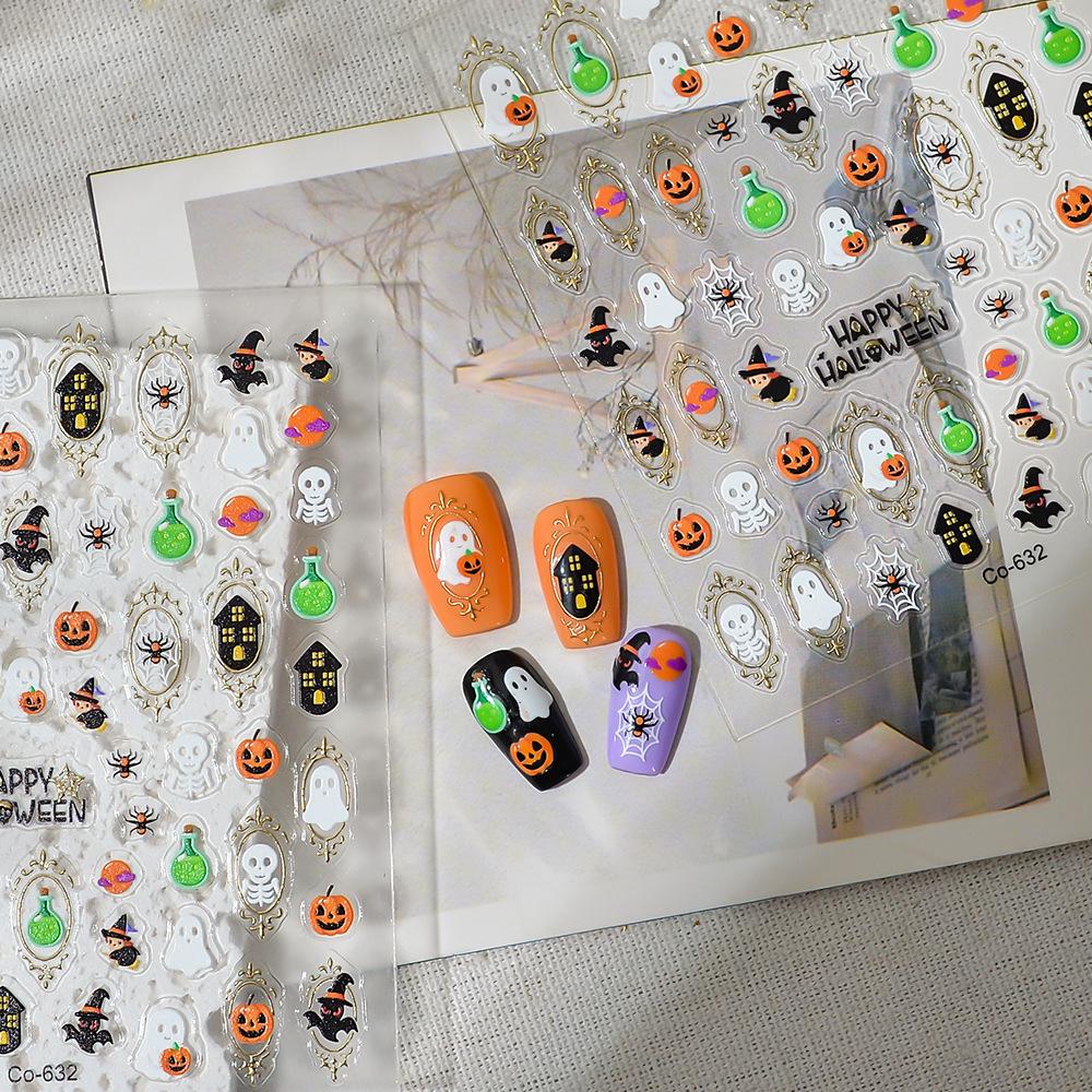 Best-Selling Halloween Nail Stickers: Pumpkins, Ghosts & Spiders