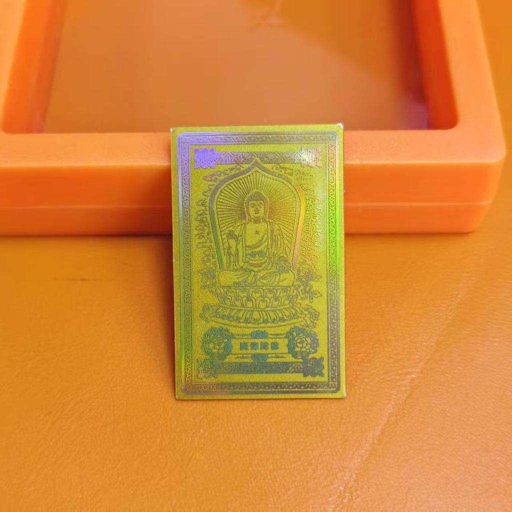 Наклейка на телефон із чистого золота 999 проби з вісьмома божествами-охоронцями та амулетом Будди року народження за зодіакальним календарем