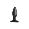Silicone Anal Plug - Sinful Pleasures - Medium - Black - 5x9x7 Cm - Water Resistant - Silicone - For Women