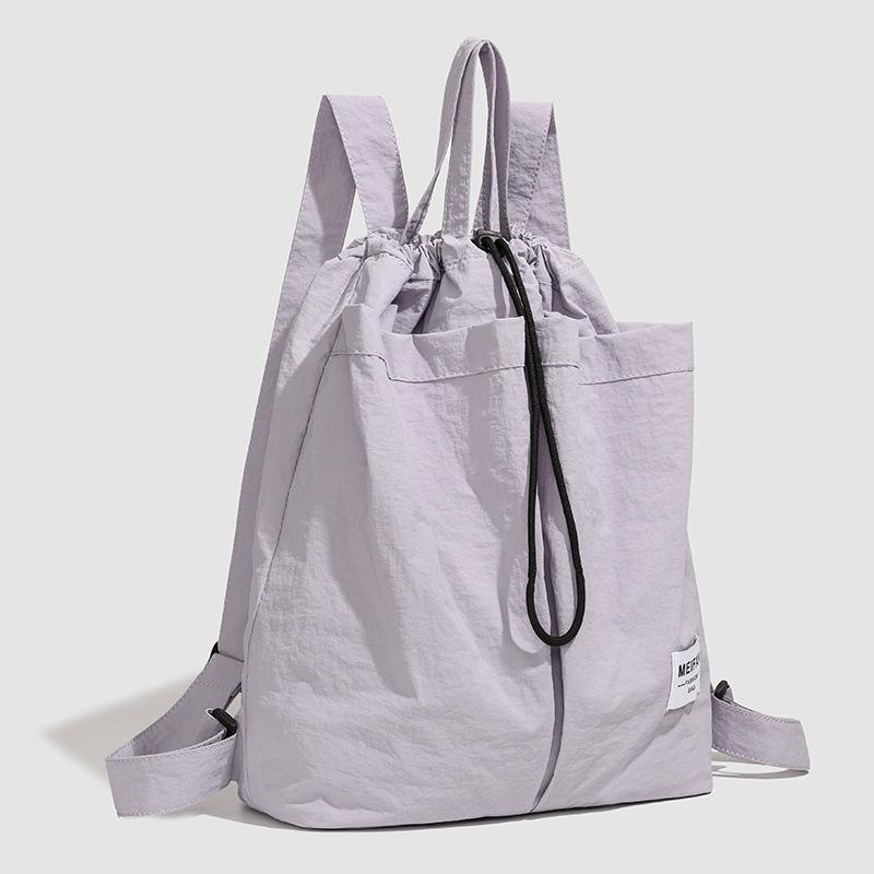 New Versatile Backpack Travel Backpack Large Capacity Bag Casual Light Cloth Bag Women's Sports Backpack