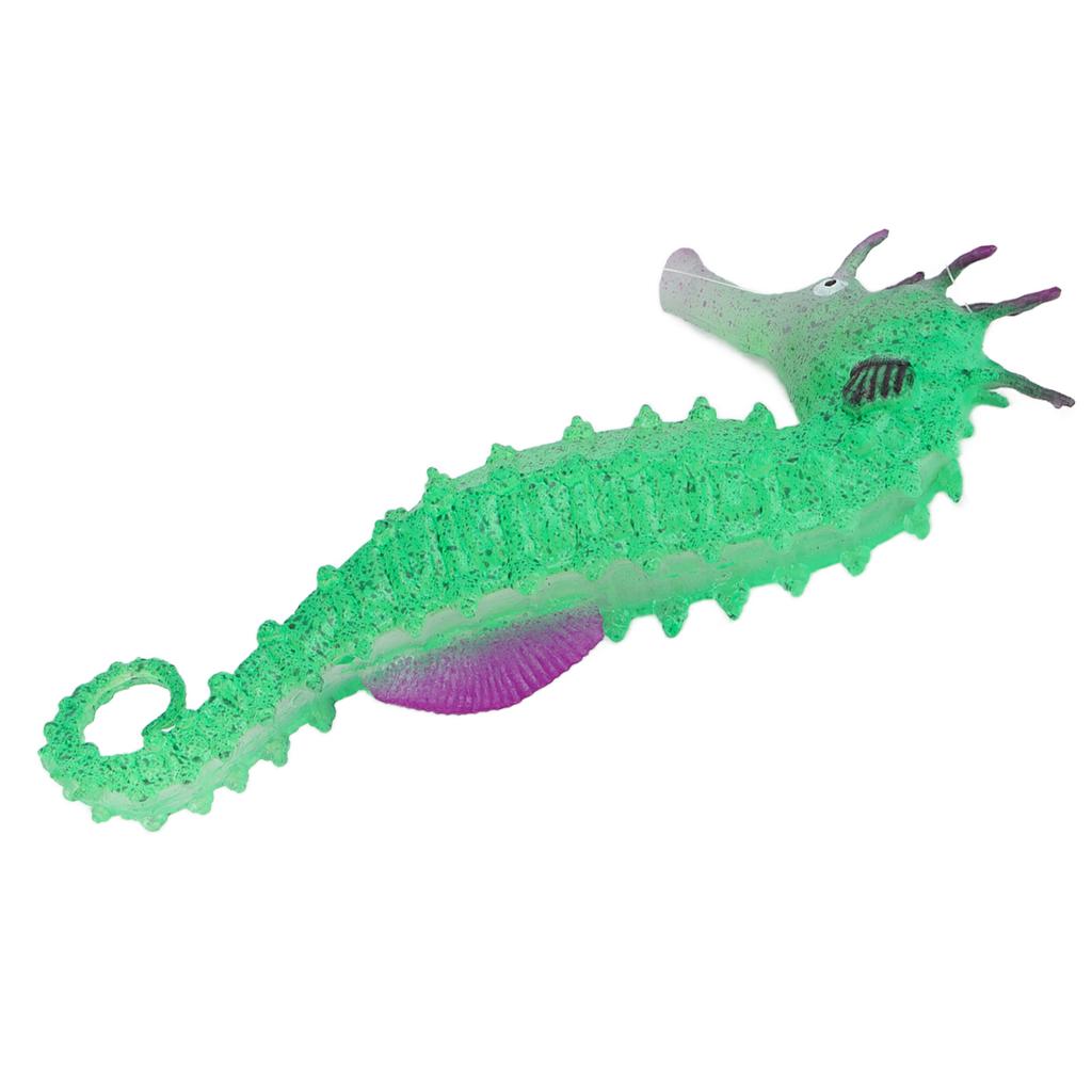 Simulation Seahorse   Luminous Silicone Hippocampus with Suction for Aquariums