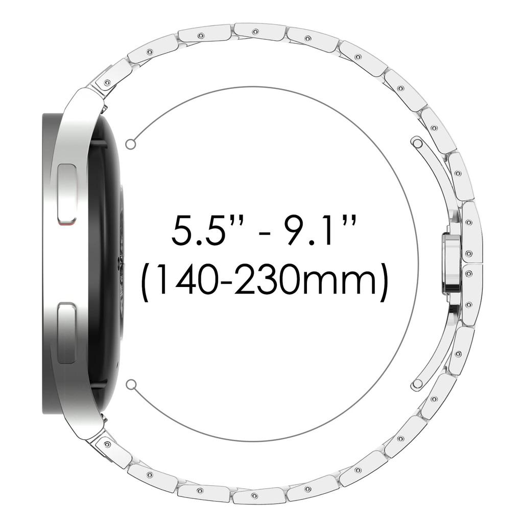Edelstahlarmband für Samsung Galaxy Watch 7 6 5 4 40mm 44mm 6 Classic 43mm 47mm Ohne Lücken Metallarmband 5Pro 45mm Schnellverschluss