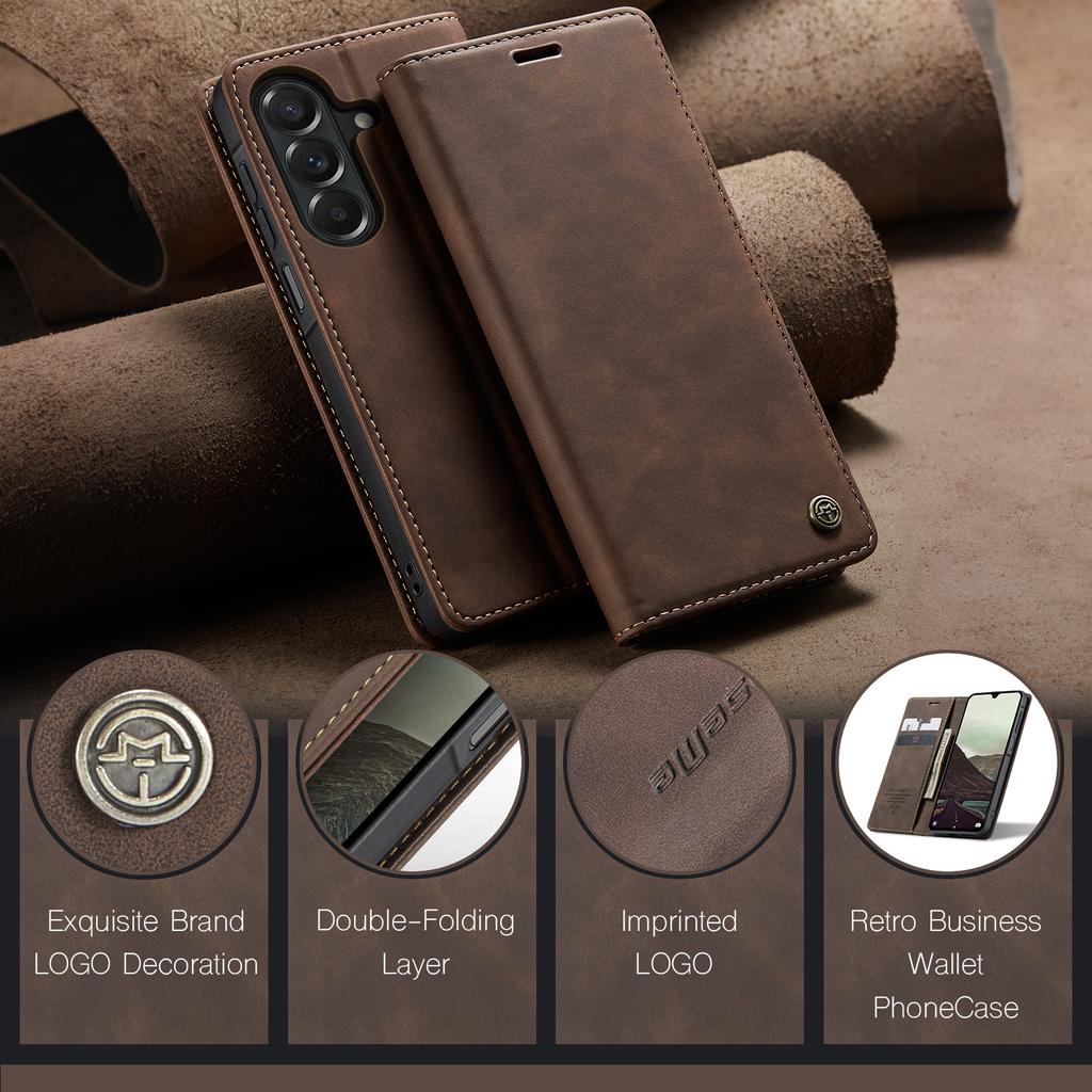 Luxus Business Klappkarten Solt Geldbörse Leder Handyhülle für Samsung S26 Ultra S25 S24 S23 A27 A17 A07 A57 A37 Stoßfeste Hülle