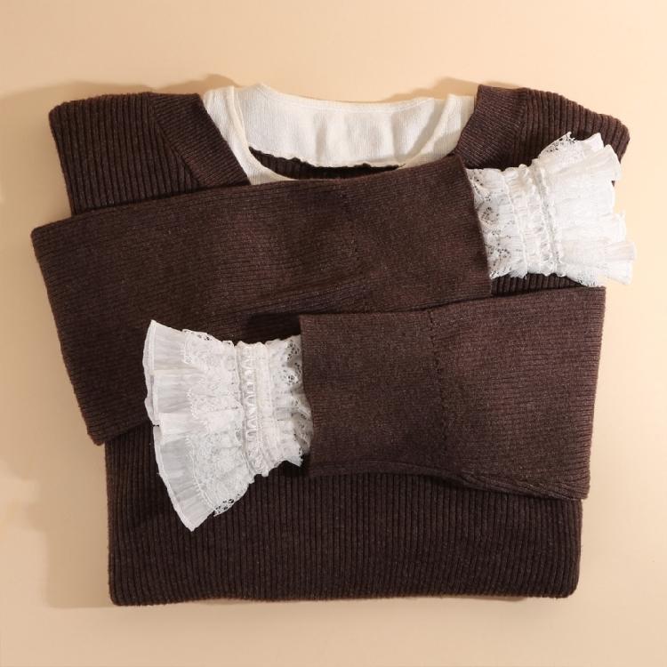 Decorative Lace Wrist Cuff False Sleeves Costume Accessory Floral Layered Cuffs Enhancing Fashion Party Casual Use