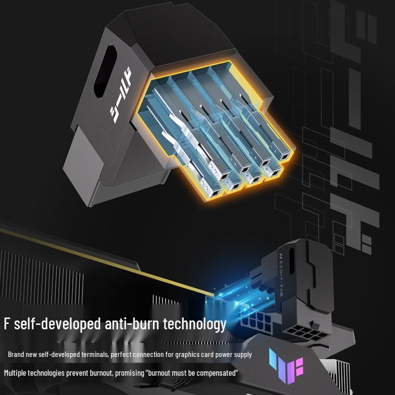 8PIN Graphics Card Adapter 180° Power Elbow 203069 for Host Case Decoration