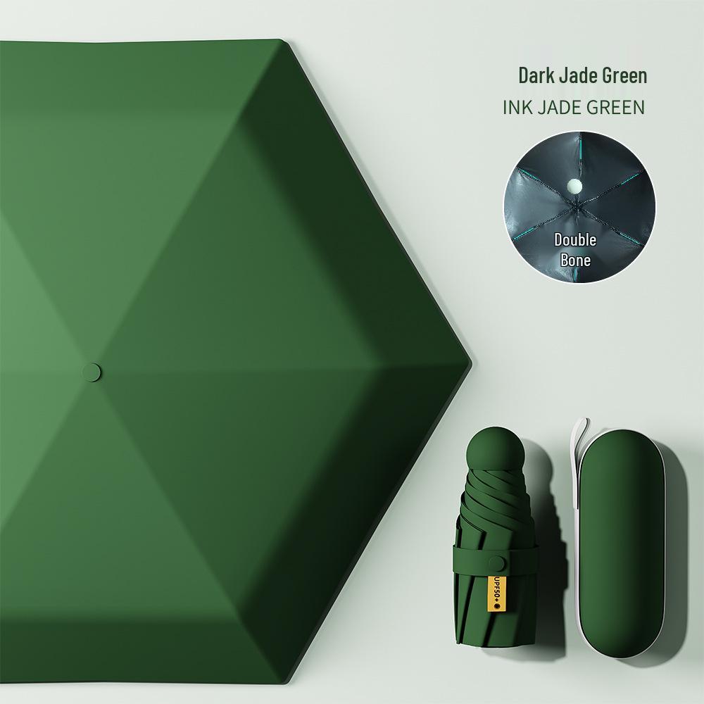 Women's Mini Pocket Folding Umbrella - High-End Sunscreen & Sunshade, Rain or Shine