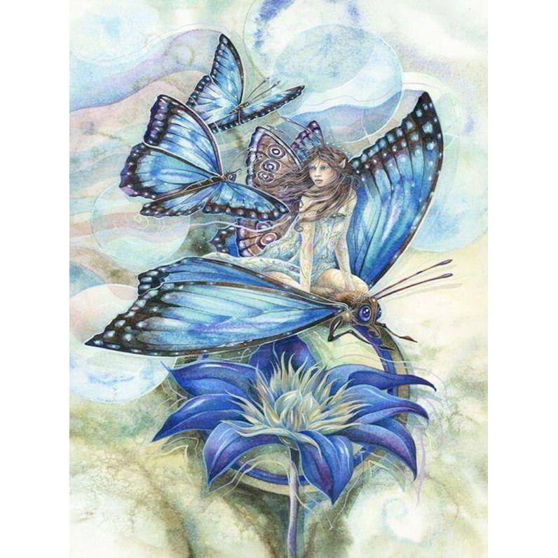 5D DIY Full Drill Diamond Painting Butterfly Fairy Cross Stitch Embroidery 5D DIY Full Drill Diamond Painting Butterfly Fairy Cross Stitch Embroidery