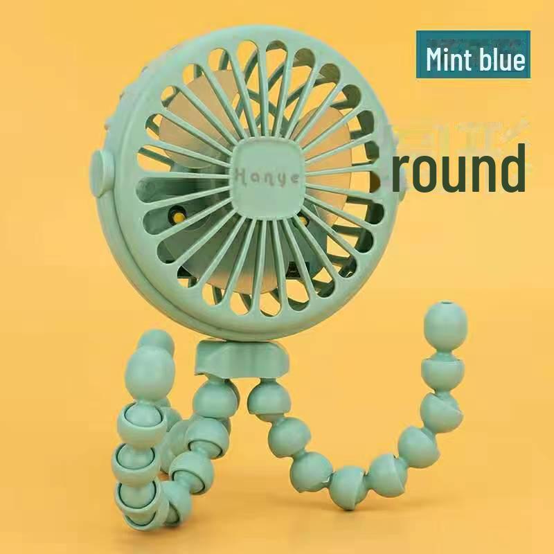Versatile Portable Mini Fan: Hangable, Standable, or Wrappable - Ideal for Dorms and Outdoor Use