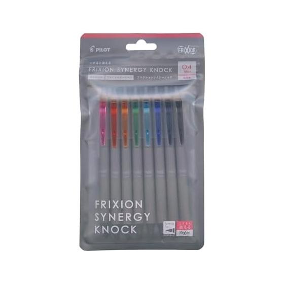 PILOT Ballpoint Pen Frixion Synergy Knock 0.4mm 8 Color Set LFSK148C
