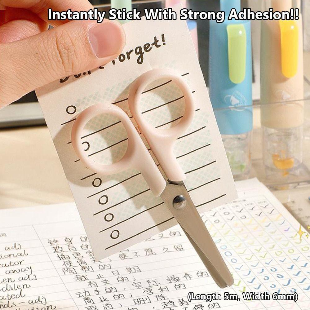 360 Degree Rotation Head Dot Glue Tape Large Capacity Rolling Glue Tape Students Gift