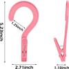 20Pcs Plastic Laundry Hooks Clip Clothes Hanging Clips Multi-Purpose Hangers for Socks Towels Hats Boots Bras Laundry Hooks Clip