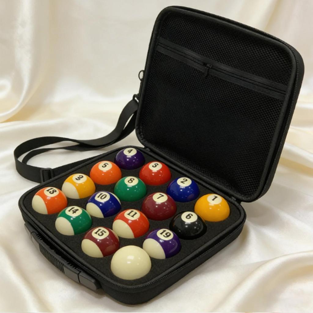 Hard Pool Ball Case | Reliable zipAround Closure, Billiard Case,