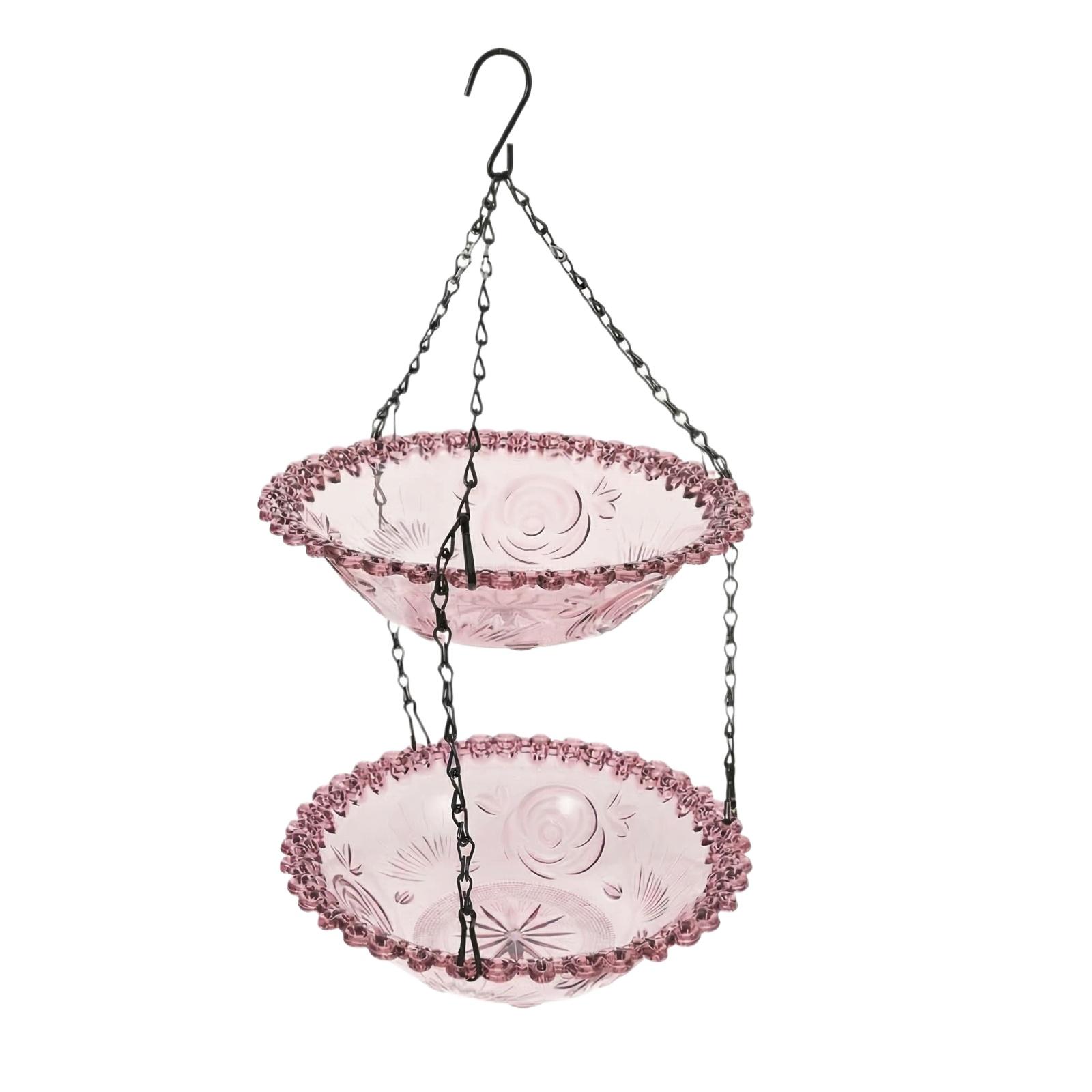 

Bird Feeder, Outdoor Garden Hanging Bird Feeder, Double Layer Boxed One Size
