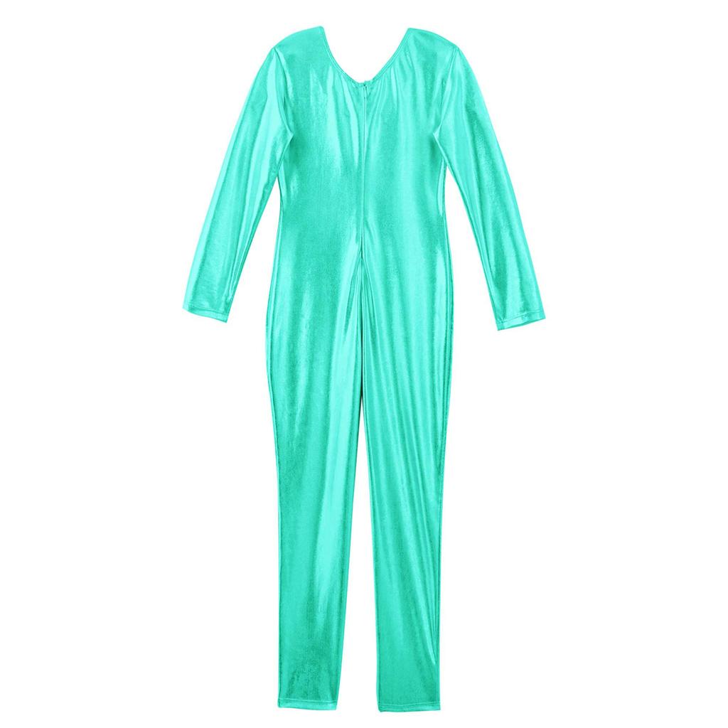 Kids Girls Stylish Clothing Long Sleeves Ballet Dance Gymnastics Leotard Jumpsuit Dancewear