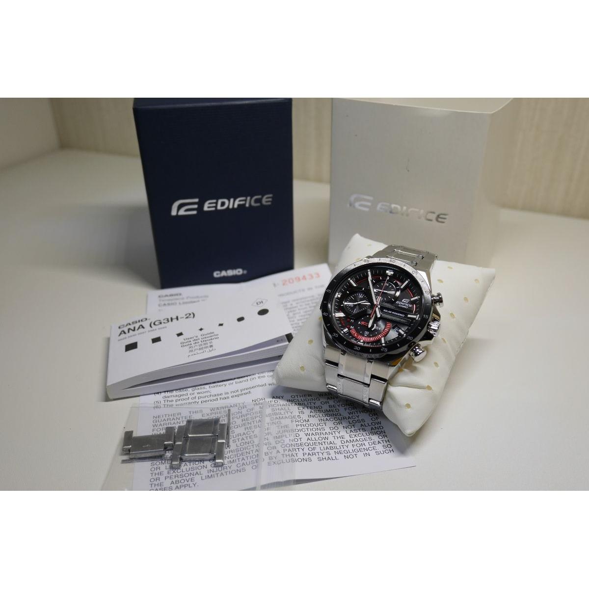 Used [Good condition/Solar watch/100m waterproof] Casio EDIFICE EQS-920DB-1A