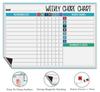 Inkdotpot Magnetic  Whiteboard Weekly Chores Charts Chore  Chart For  Refrigerator  - Dry Erase Behavior Chart For Kids