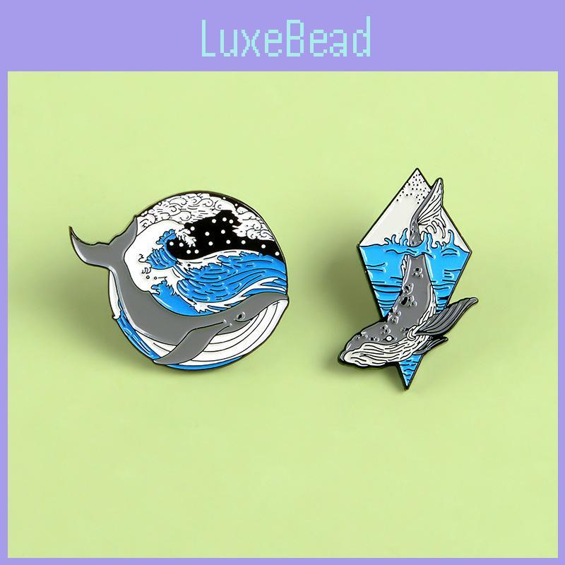 Creative Cartoon Underwater Animal Whale Brooch Unique Geometric Design For All Styles