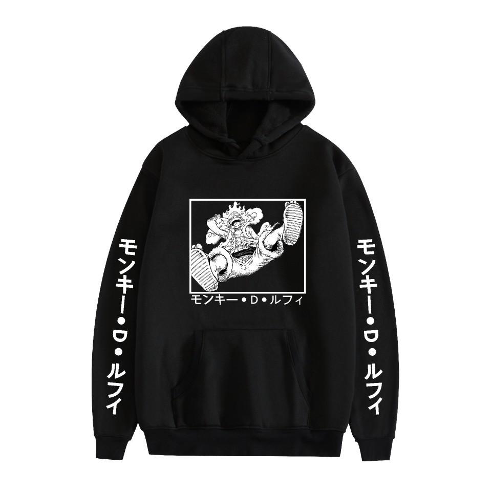 

ONE PIECE Anime Hoodie Sweatshirt for Womens Mens Hoodie Sweatshirt Shirt Cool Unisex Hooded XS чёрный
