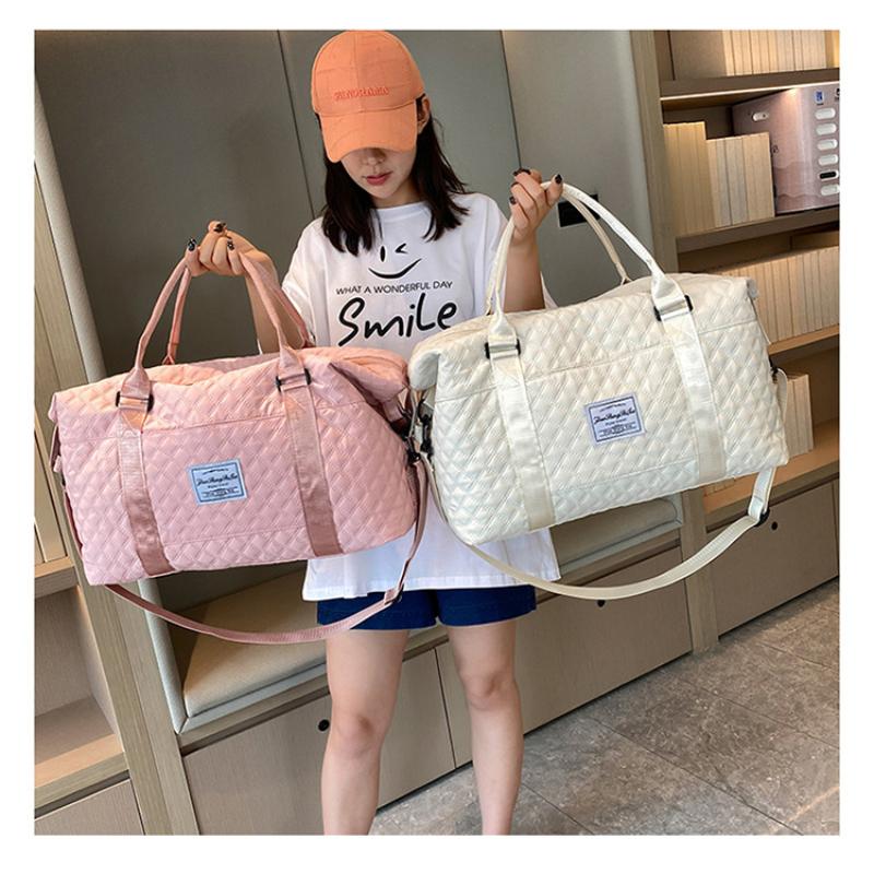 Short Distance Female Travel Luggage Bag Dry and Wet Separati Sports Fitness Bag Large Capacity Yoga Training Handbags for Women
