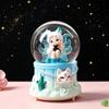 Dreamy Unicorn Crystal Ball Luminous Music Box - Snowflake Gift for Best Friend, Creative Qixi Present