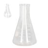 4 Stück Erlenmeyerkolben Borosilikatglas 50ml 100ml 250ml 500ml Chemie Konischer Kolben für Labor