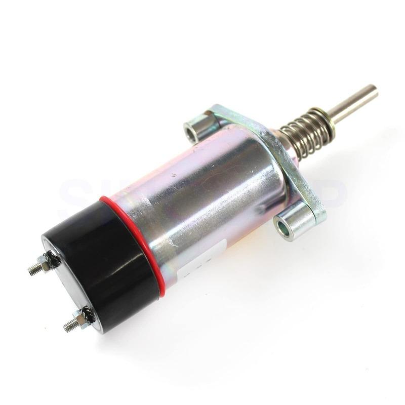 High quality New For 125-5774 Replace Caterpillar CAT Fuel Shutdown Solenoid 125-5774 / 125 5774 24V Stop Solenoid Valve