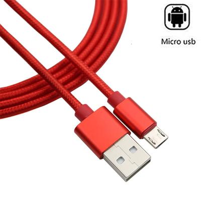 1M 2M 3M Nylonowy Kabel USB Micro dla Samsung Galaxy S7 S6 Edge J2 J3 J5 J7 Prime J8 On6 On8 Kabel do Szybkiego Ładowania Kabel do Transmisji Danych Kabel Micro