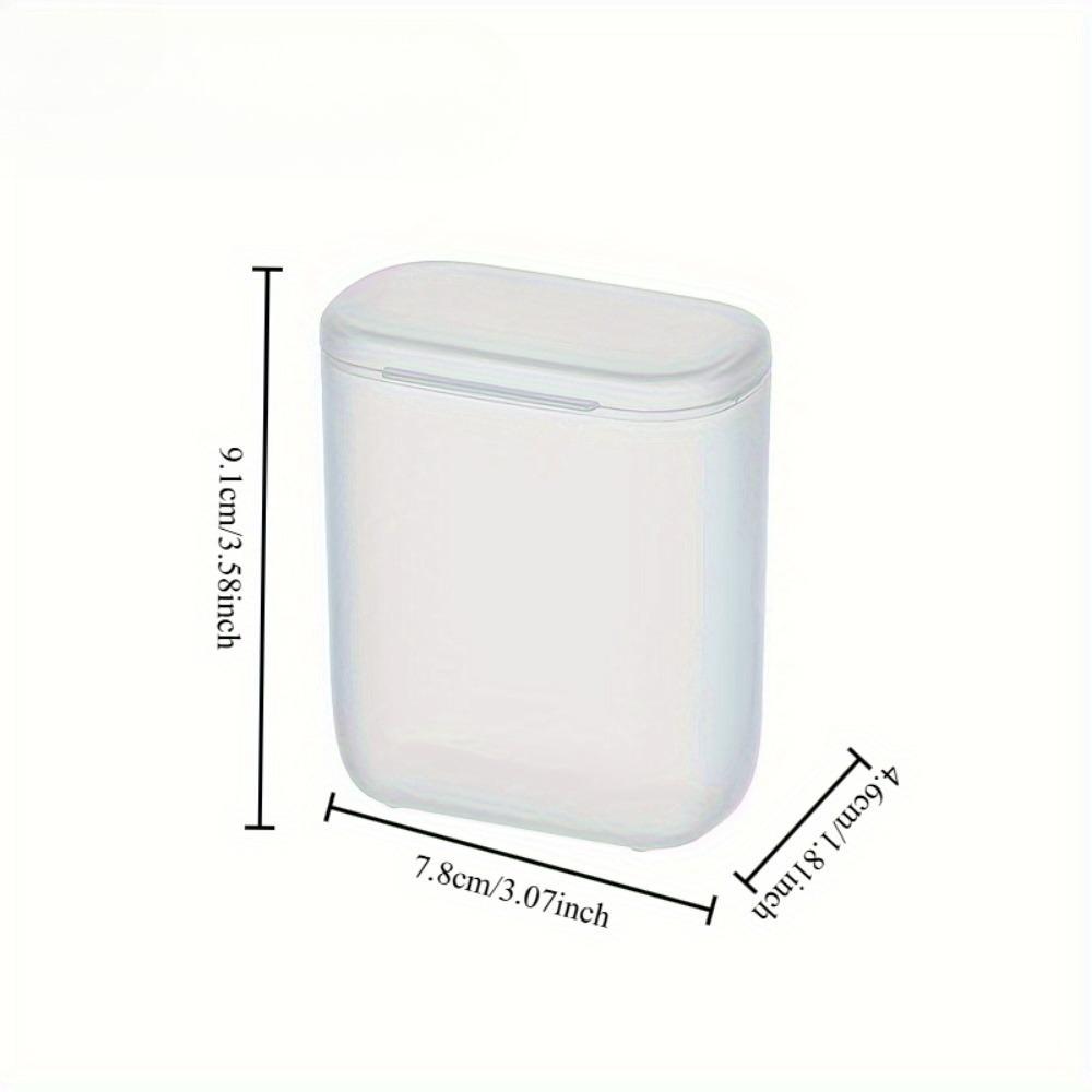 

Portable Organizer Box with Lid - Transparent Front Window, Stackable Storage Case for Chargers, Headphones, Coins, Desk, Travel