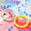 30/50/100g 9 * 6mm Sweet Macaron Color Acrylic Cylindrical Bead DIY Bracelet Necklace Foot Chain Phone Chain Bead Small Bucket Bead Accessories