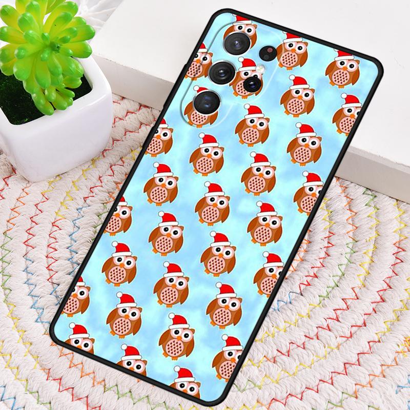 Christmas Owl Phone Case for Samsung Galaxy Note 10 Pro S26 Ultra S23 S24 FE S25 S21 S22 PLUS Shockproof Cove