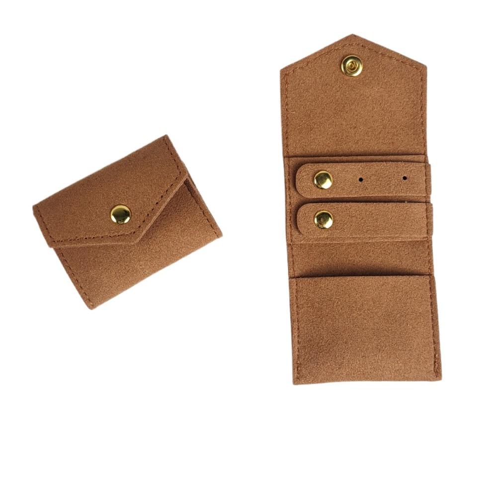 Foldable Jewelry Roll Case Mini Jewelry Storage Bag  for Parties Travel Business Trips