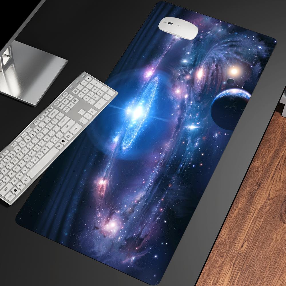 Space Universe Mouse Pad Desk Mats Gaming Room Decoration Desk Gadgets Laptop Accessories Carpet Mousepad Speed Office Decor