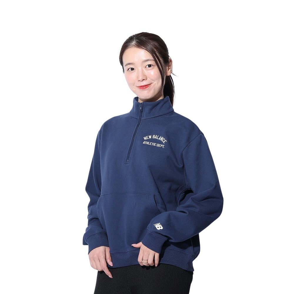 New Balance Greatest Sweatshirt NNY Women's Sportswear's Half-Zip (WT41538) (NB Navy)