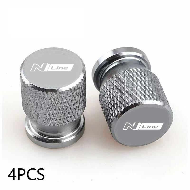 For Hyundai NLINE i30 i40 ix 35 Coupe Tucson Sonata Elantra Kona Car Wheel Tire Valve Caps Tyre Stem Covers Airdust Waterproof TT35