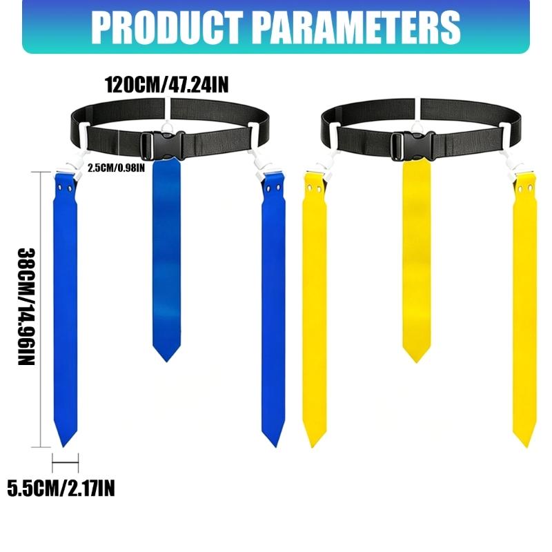 Nylon Waist Belt Soccer Belt Adjustable Football Waist Strap Soccer Training Ribbon Football Flags Football Sport Belt