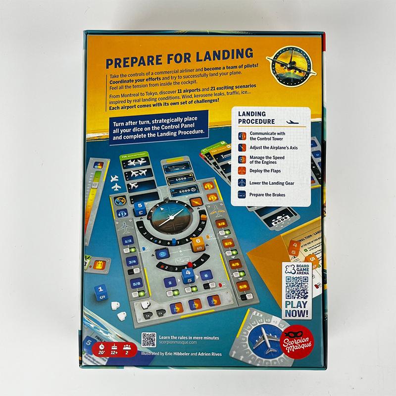 Sky Team Cooperative Dice Game - A Fun Board Game for Parties and 2 Players bianco