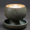 with Saucer Rotate Tea Cup Kiln Glaze Retro Latte Cup Japanese Style Ceramic Coffee Cup  Office
