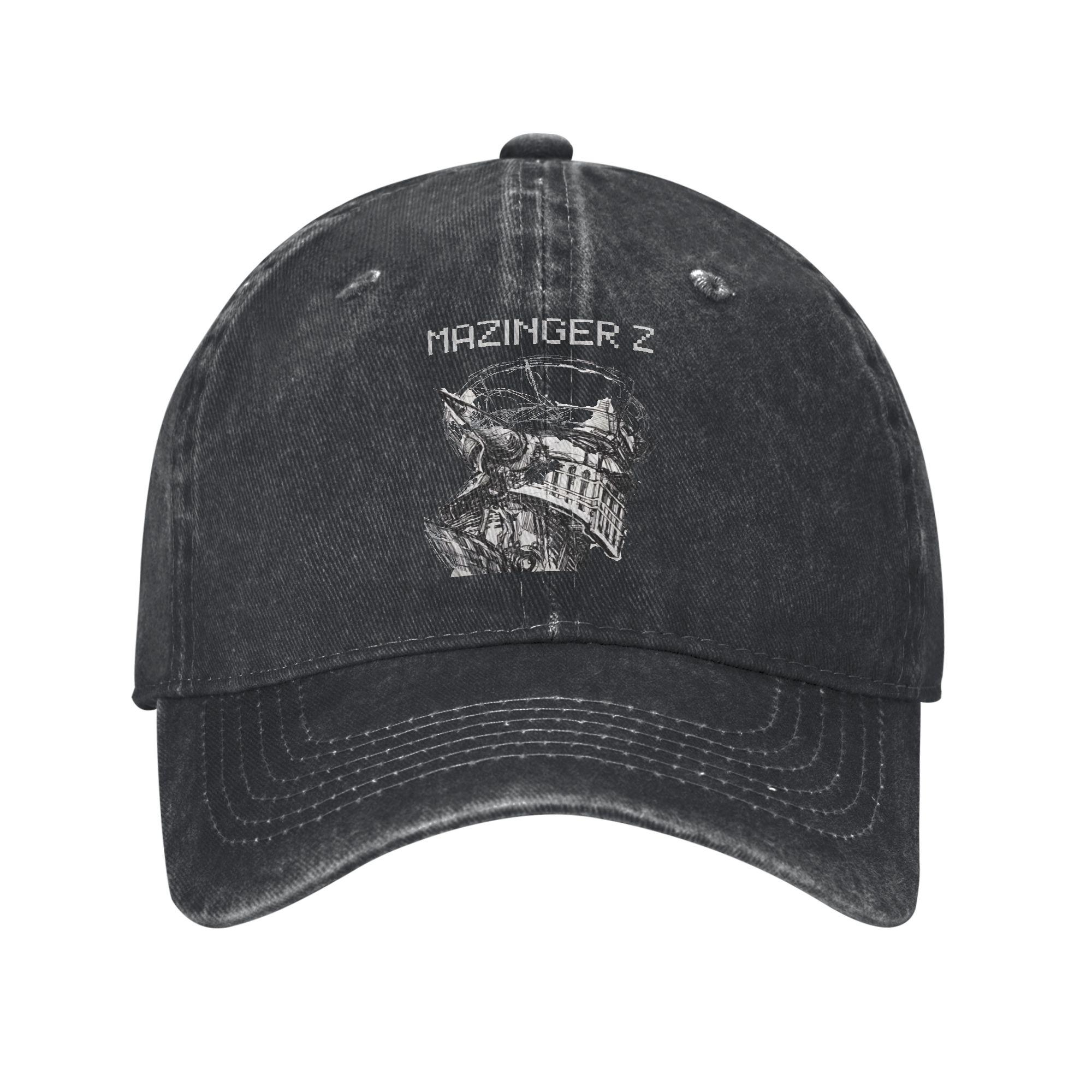 Mazinger Z Black and White Baseball Cap Unisex Hats Women Visor Protection Snapback Mazinger Z Caps One Size