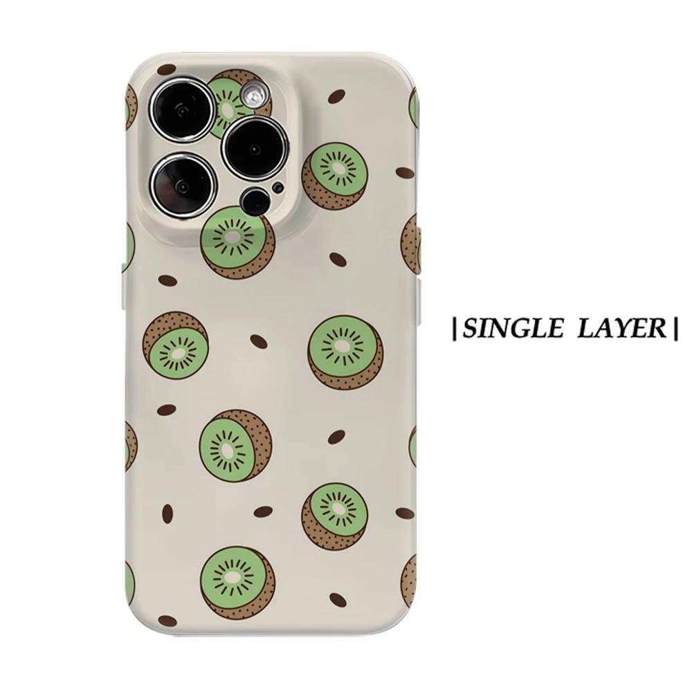 

Kiwi Phone Case for IPhone 17 16 15 14 13 Pro Max Plus for Magnetic Single Double-layer Tough Case For iPhone XR