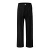 Summer Cotton Linen Wide Leg Pants Women Loose Palazzo Pant Pocket Elastic Waist Button Casual Pants