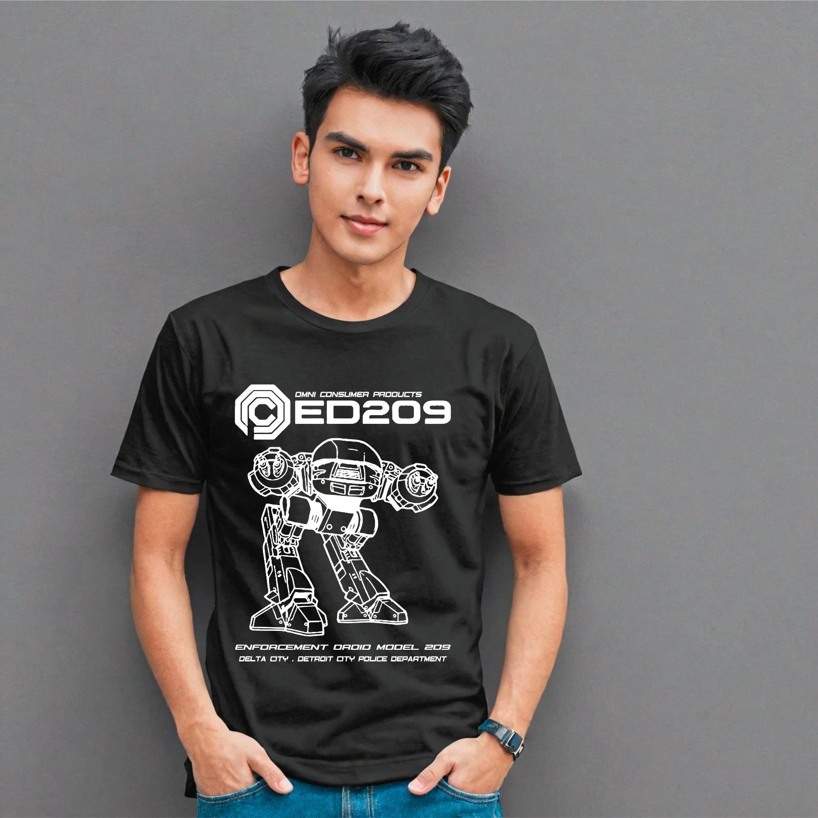 ED209 Urban Pacification Machine Inspired by Robocop Printed T-Shirt Unisex top 4XL